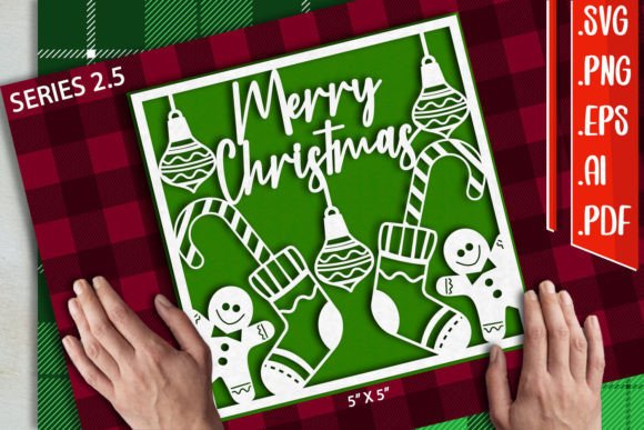 Christmas Card 2.5 - Graphic Design Asset for Crafts