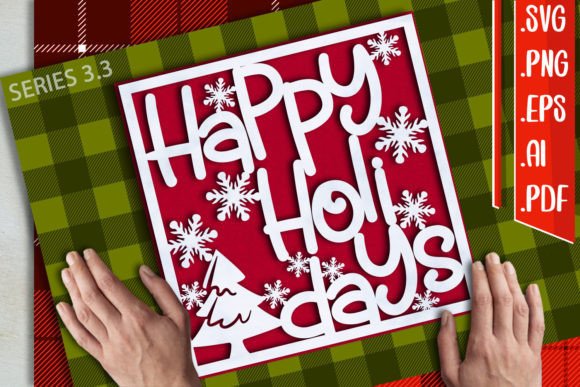 Christmas Card 3.3 - SVG Graphics for Crafts