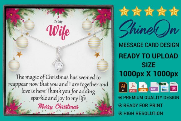 Christmas Day Message Card Design for Print Templates and Graphics