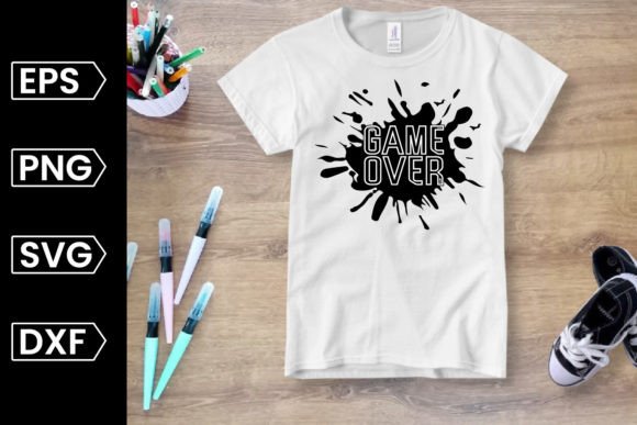 Game Over SVG Design for Crafts and Graphics