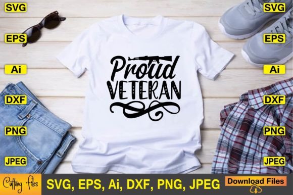 Proud Veteran SVG Design for Crafts and Graphics