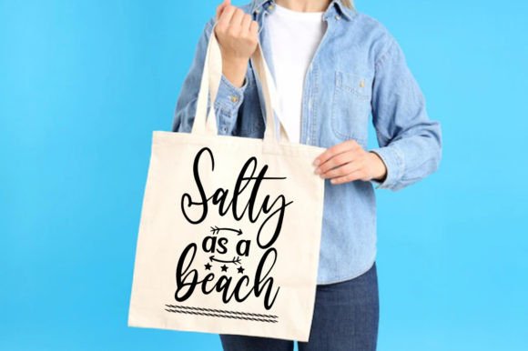 Salty As a Beach_Summer Beach Svg Vector for Print Templates and Graphics